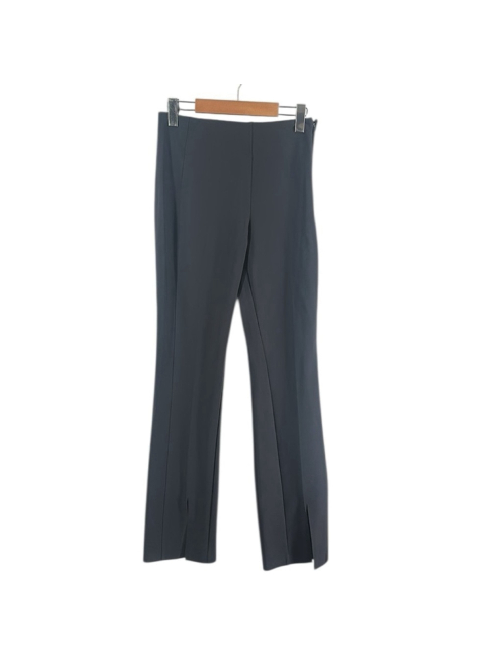 Athleta Move Easy Split Hem Pant grey career minimalist business casual sz 2p